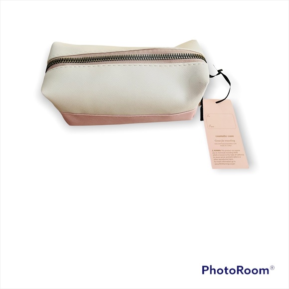 NWT ENCHANTED ACCESSORIES "Best Grandma" Pink/White/Gold Cosmetic Toiletry Bag - Picture 5 of 12